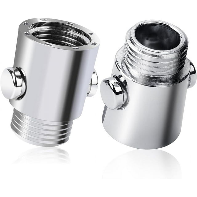 2 Pack Shower Head Shut Off Valve Button Type Water Flow Control Valve