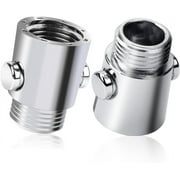 2 Pack Shower Head Shut Off Valve Button Type Water Flow Control Valve G1/2 Universal Size Shower Head Flow Control Valve for Shower Arm and Hose or Bidet Sprayer