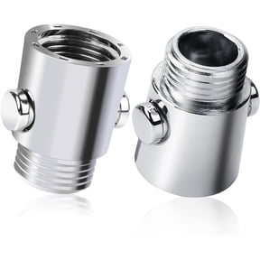 2 Pack Shower Head Shut Off Valve Button Type Water Flow Control Valve G1/2 Universal Size Shower Head Flow Control Valve for Shower Arm and Hose or Bidet Sprayer