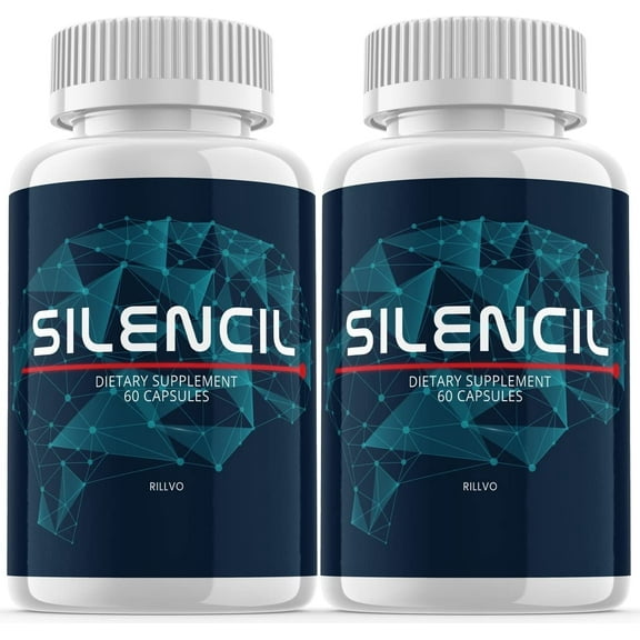 2 Pack Silencil Advanced Supplement Pills for Tinnitus, Support Ear Health Capsules 120 Capsules