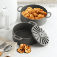 thumbnail image 1 of 2 Pack, Silicone Air Fryer Liners, Reusable Basket Mat & Baking Tray, Oven Safe Silicone Pot for Air Fryers & Accessories ( 6.2 in & 7.5 in ), 1 of 11