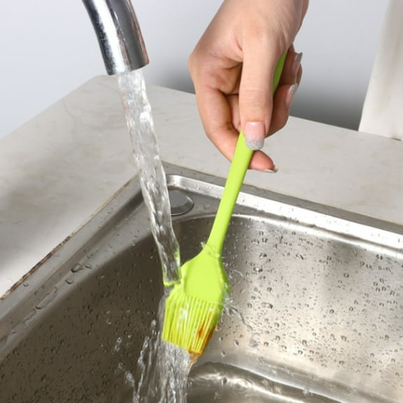 2 Pack Silicone Basting Brushes - Heat Resistant Pastry & Cooking Brush for Oil, Butter, BBQ, Marinades, BPA Free, Dishwasher Safe Food Grade Brushes