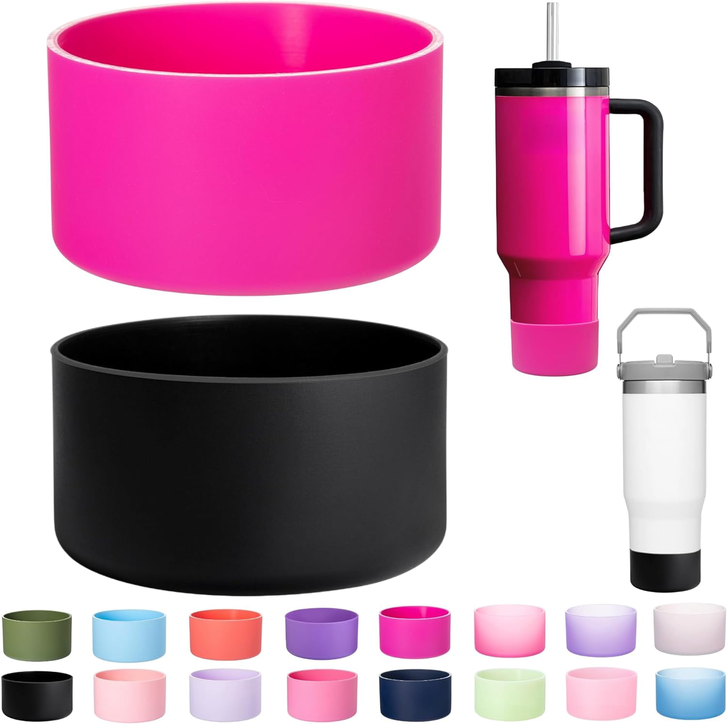 Stanley Tumbler Silicone Boots 2 Pack – Anti-Slip Protective Base For Quencher & IceFlow 20oz 30oz