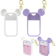 thumbnail image 1 of 2 Pack Silicone Case Compatible with Touchland Hand Sanitizer Spray 1 fl oz, Mouse Design Protective Case with Keychain, Hand Sanitizer Spray Accessory (Black Pink), 1 of 7