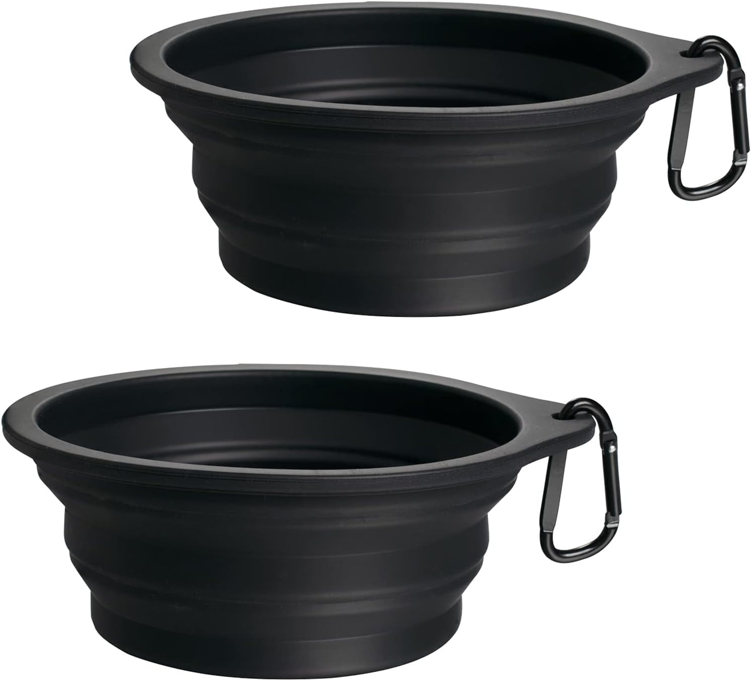 2Pack Silicone Collapsible Dog Bowls, BPA Free Dishwasher Safe