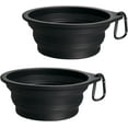 2Pack Silicone Collapsible Dog Bowls, BPA Free Dishwasher Safe