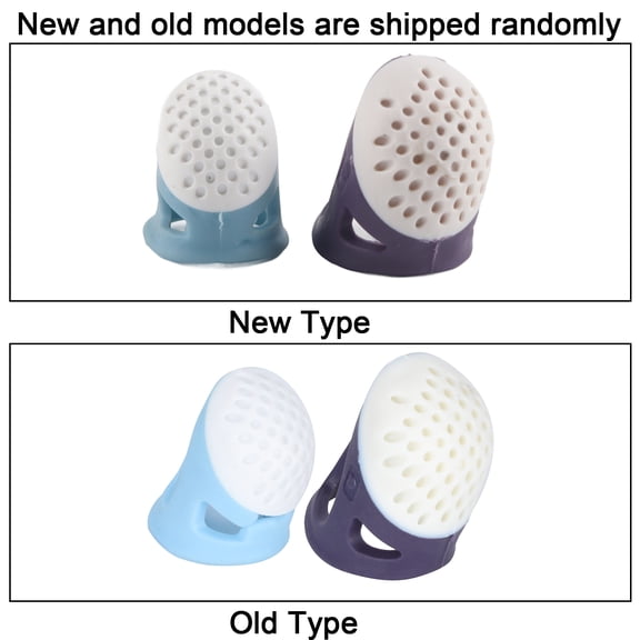 2-Pack Silicone Finger Stalls for Sewing - Soft Anti-Slip Thimble Protectors for Thumb and Index Finger - Needlework Craft Tool 2Pcs silicone