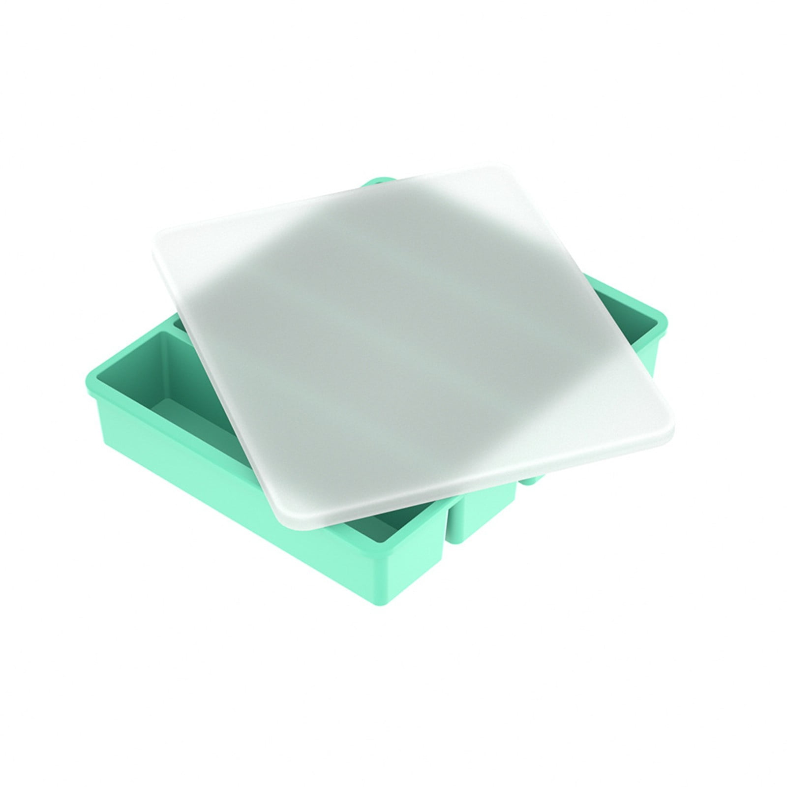 2-Pack Silicone Freezer Trays with Lids - 1-Cup Leakproof Containers ...
