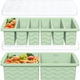 thumbnail image 1 of 2-Pack Silicone Freezer Trays with Lid, 2 Large 2-Cup(500Ml) & 6 Small 1/2-Cup(1, 1 of 10
