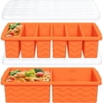 thumbnail image 1 of 2-Pack Silicone Freezer Trays with Lid, 2 Large 2-Cup(500Ml) & 6 Small 1/2-Cup(1, 1 of 10