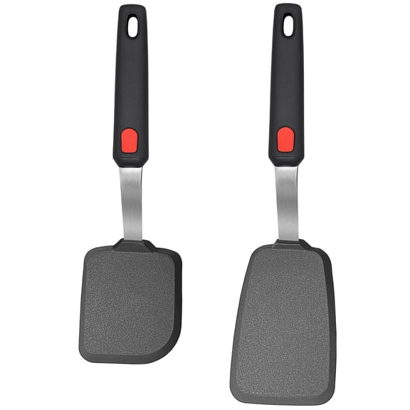 2 Pack Silicone Kitchen Spatula Turner Set for Nonstick Cookware