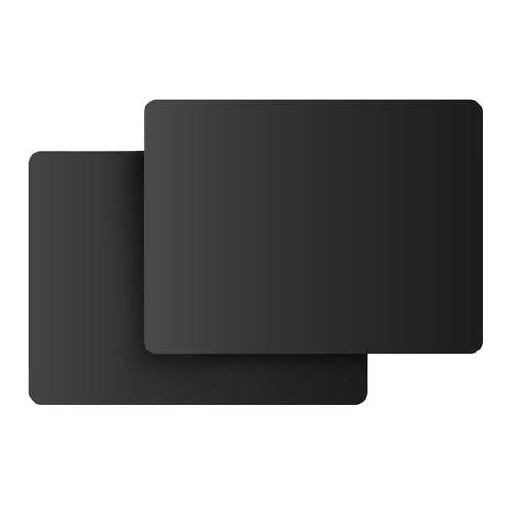 2 Pack Silicone Mats for Worktops - Non-Slip, Heat Insulation Silicone Mats for Kitchen, Crafting, and Baking, 40x30cm, Multi-Purpose Table Mats for Countertop Protection (Black)