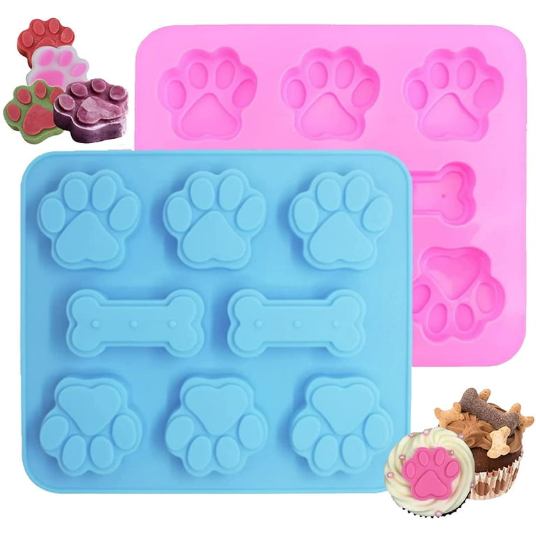 RYCORE Dog Bone Silicone Molds | Silicone Molds for Pet Lovers | Pet-Inspired Treats | 2 Pack