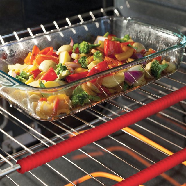 2 Pack Silicone Oven Rack Edge Guards Burn Protection Safety Shield Toaster Ovens Kitchen Stove