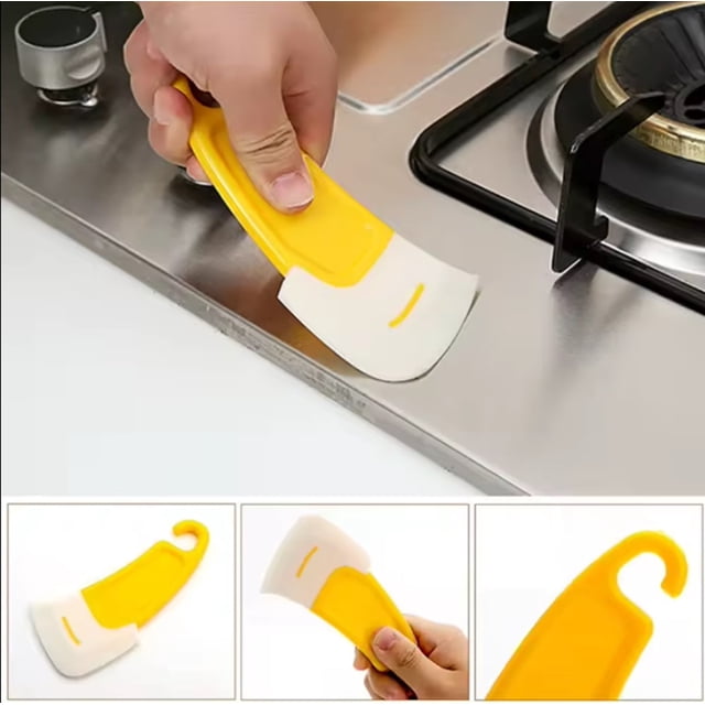 2-Pack Silicone Pot Scraper – Non-Scratch Dish Scraper with Drainage ...