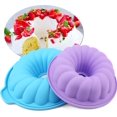 2 Pack Silicone Round Cake pan European Grade NonStick Bakeware For