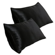 2 Pack Silk Pillowcase for Hair and Skin, 20*30 Inch Soft Breathable Smooth Cooling Mulberry Silk Pillow Case Set of 2, Both Sides Grade 6A Silk Pillow Covers f