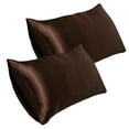 thumbnail image 1 of 2 Pack Silk Pillowcase for Hair and Skin, 20*30 Inch Soft Breathable Smooth Cooling Mulberry Silk Pillow Case Set of 2, Both Sides Grade 6A Silk Pillow Covers with Hidden Zipper for Gift, 1 of 3