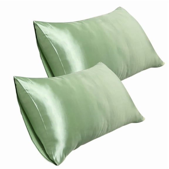 2 Pack Silk Pillowcase for Hair and Skin, 20*30 Inch Soft Breathable Smooth Cooling Mulberry Silk Pillow Case Set of 2, Both Sides Grade 6A Silk Pillow Covers with Hidden Zipper for Gift