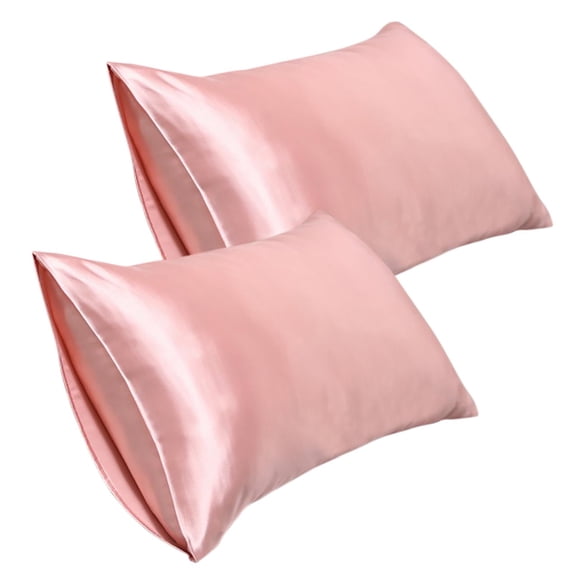 2 Pack Silk Pillowcase for Hair and Skin, 20*30 Inch Soft Breathable Smooth Cooling Mulberry Silk Pillow Case Set of 2, Both Sides Grade 6A Silk Pillow Covers with Hidden Zipper for Gift