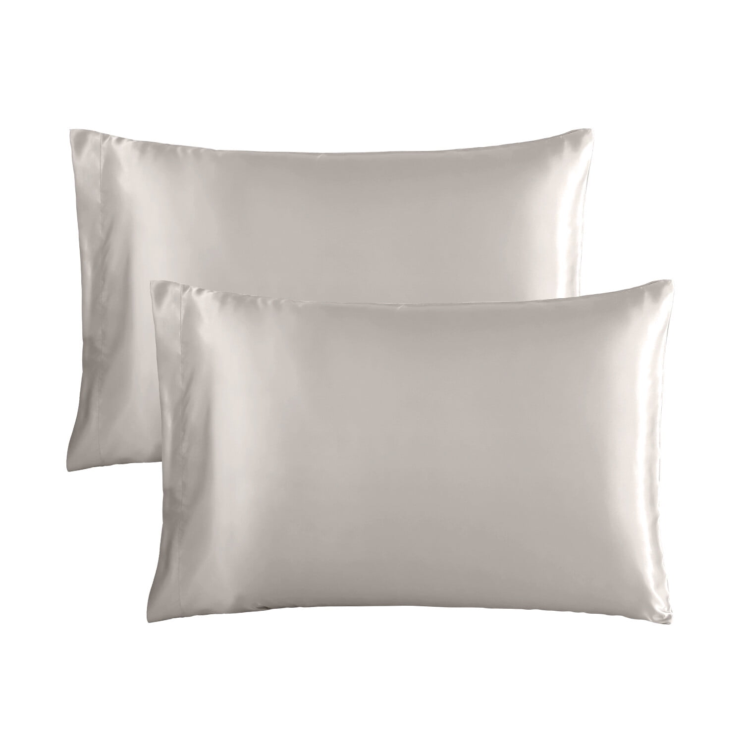 2 Pack Silk Satin Pillowcase Silky Pillow Cases 20"X30" / 20"X40" Queen King