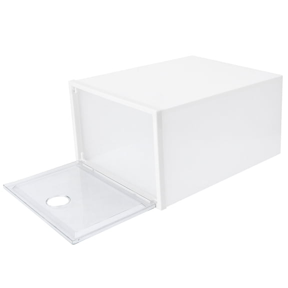 YSNOOWE Sturdy Transparent Footwear Box with Large Capacity for Home 2Pcs