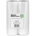 2 Pack SimpleHouseware 11" x 50 Feet Vacuum Sealer Bags (total 100