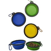 2-Pack Simply Good Collapsible Food and Water Bowls For Pets - Travel With Your Dog or Cat