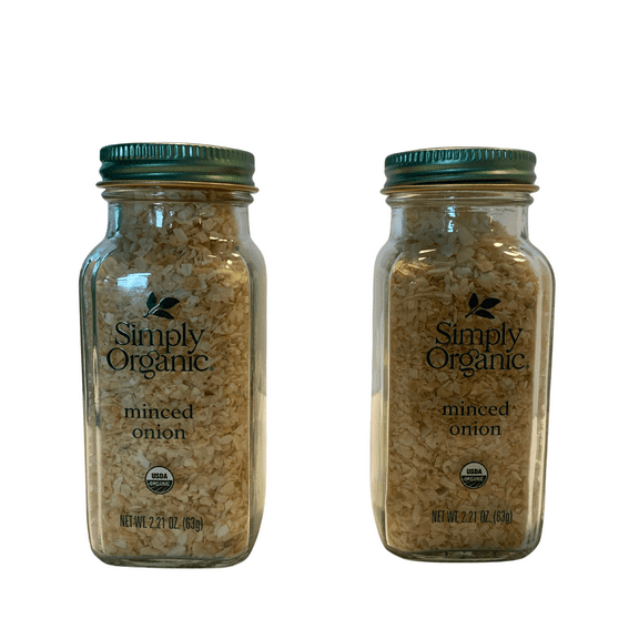 (2 Pack) Simply Organic Minced Onion 2.21 oz – Dried Chopped Onion Flakes, USDA Organic, Non-GMO, No Preservatives