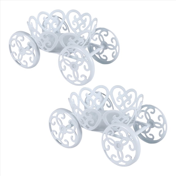2-Pack Single Princess Carriage Cupcake Stand Holder Display