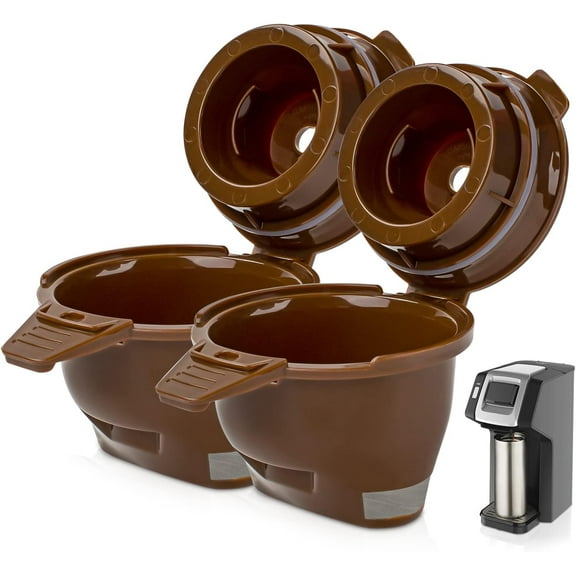 2-Pack Single Serve Ground coffee Brew Basket compatible with Hamiltion FlexBrew Coffee Maker Models 49974