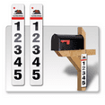 thumbnail image 1 of 2 Pack Single Sided Address Numbers for House Signs, Customized Vertical 911 Emergency Mailbox/House Numbers/Letters Signs, Highly Reflective Pre Drilled Aluminum Signs (6x18, Cali Republic), 1 of 6