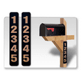 thumbnail image 1 of 2 Pack Single Sided Address Numbers for House Signs, Customized Vertical 911 Emergency Mailbox/House Numbers/Letters Signs, Silk Screened Highly Reflective Pre Drilled Aluminum Signs (3x10, Bronze), 1 of 7