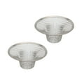 thumbnail image 1 of 2-Pack Sink Drain Strainer, Stainless Steel Mesh Hair Catcher, Plug-In Basket Filter for Kitchen, Bathroom, Shower Drains, Universal Fit, Rust-Resistant & Dishwasher Safe, 2-Piece Set, 1 of 6