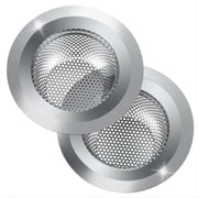 B BARTANS 2 pack Stainless Steel Sink Strainer, Anti-Clogging, Universal Kitchen Sink Basket Strainer, Silver
