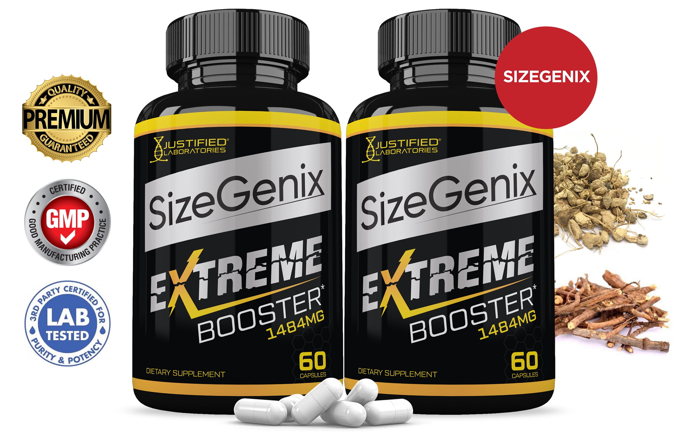 (2 Pack) Sizegenix Men’s Health Supplement 1484mg 120 Capsules