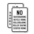 thumbnail image 1 of (2 Pack) No Skateboarding Bicycle Riding Rollerblading R | 18" X 24" Heavy-Gauge Aluminum Sign | Rust Free Aluminum, Weather Resistant, Waterproof, Fade Resistant, 2 Pre-drilled Holes, 1 of 4