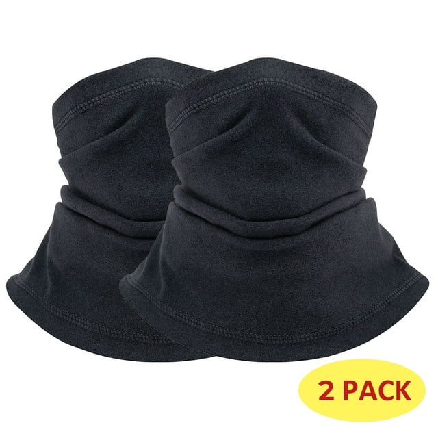 2 Pack Ski Half Face Mask Neck Warmer for Cold Weather, Thermal