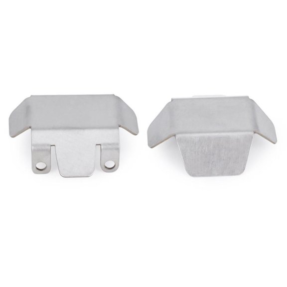 2 Pack Skid Plate Axle Protection Plate RC Crawler Stainless Steel Board for 1/10 Model Car Spare Parts Fans