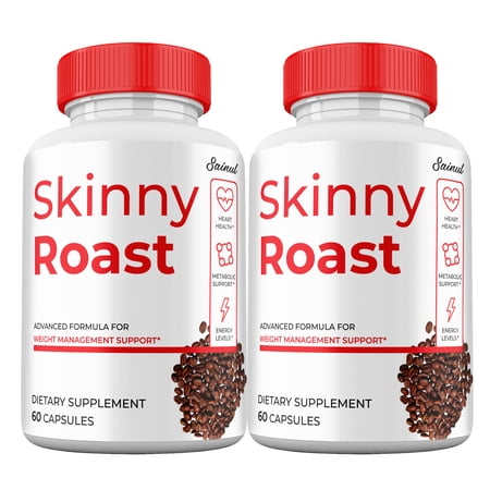 (2 Pack) Skinny Roast Pills, High Potency Supplement, SkinnyRoast Capsules for Men and Women 2 Month Supply