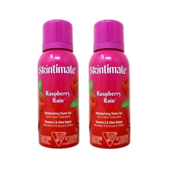 2 Pack - Skintimate Raspberry Rain Women's Shave Gel - Travel Size - 2 ...