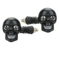 thumbnail image 1 of 2-Pack Skull LED Turn Signals | Daytime Running Lights with Amber Indicators | Vibration-Resistant Bike Safety Lights for Night Riders​(B), 1 of 7