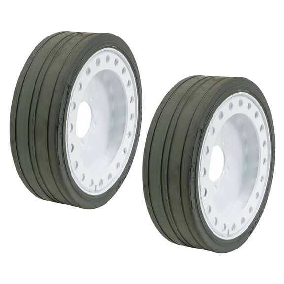 (2 Pack) SkyJack Scissor Lift Tires 161890 16 x 5 x 12 - Brake - Model #SJIII3220, SJIII3226, SJIII4620, SJIII4626, SJIII4632 | Non-Marking Wheel Assembly