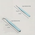 thumbnail image 1 of 2-Pack Slant Tip Tweezers, Precision Stainless Steel Tweezers for Women Facial Hair, Eyebrows, Eyelash Extension & Splinter Removal, 1 of 9