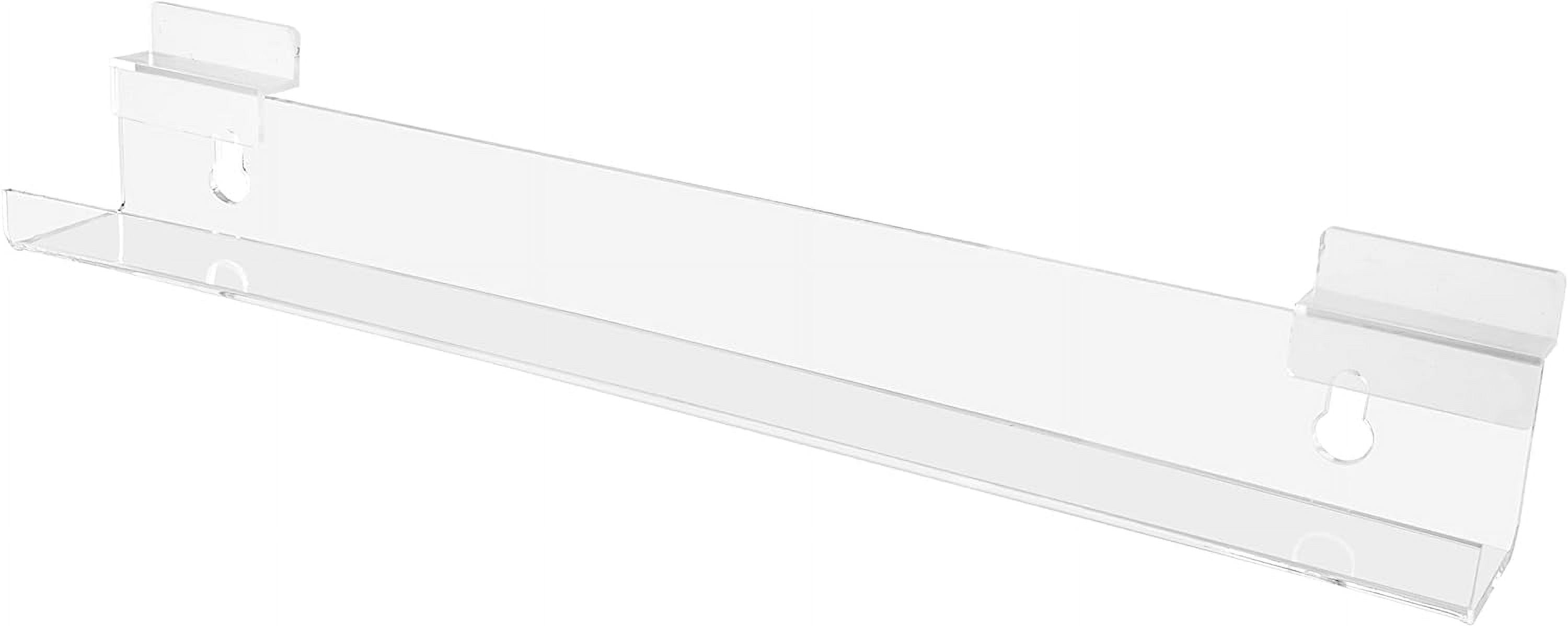 2 Pack Slatwall Shelf Space Saving 15" W Shelf For Nail Polish Products