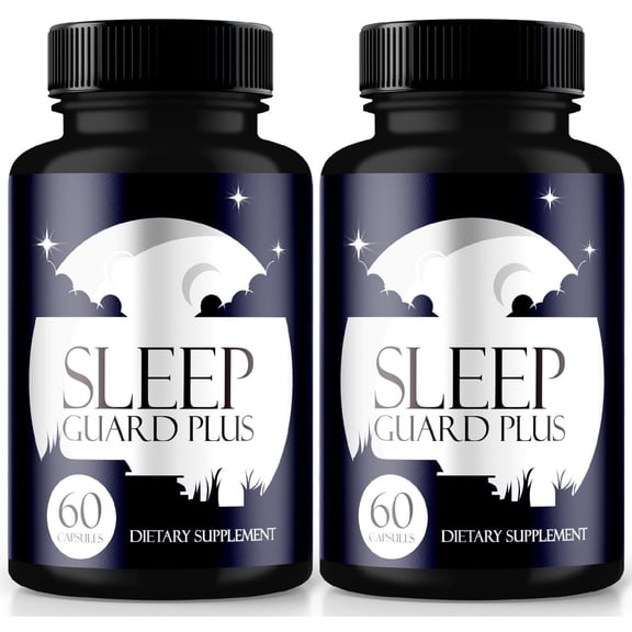 (2 Pack) Sleep Guard Plus Sleeping Aid Capsules, Sleep Guard + REM Sleep Support Supplement, Extra Strong Pills for a Relaxing and Calm Bedtime, All Natural, SleepGuardPlus Review (120 Capsules)