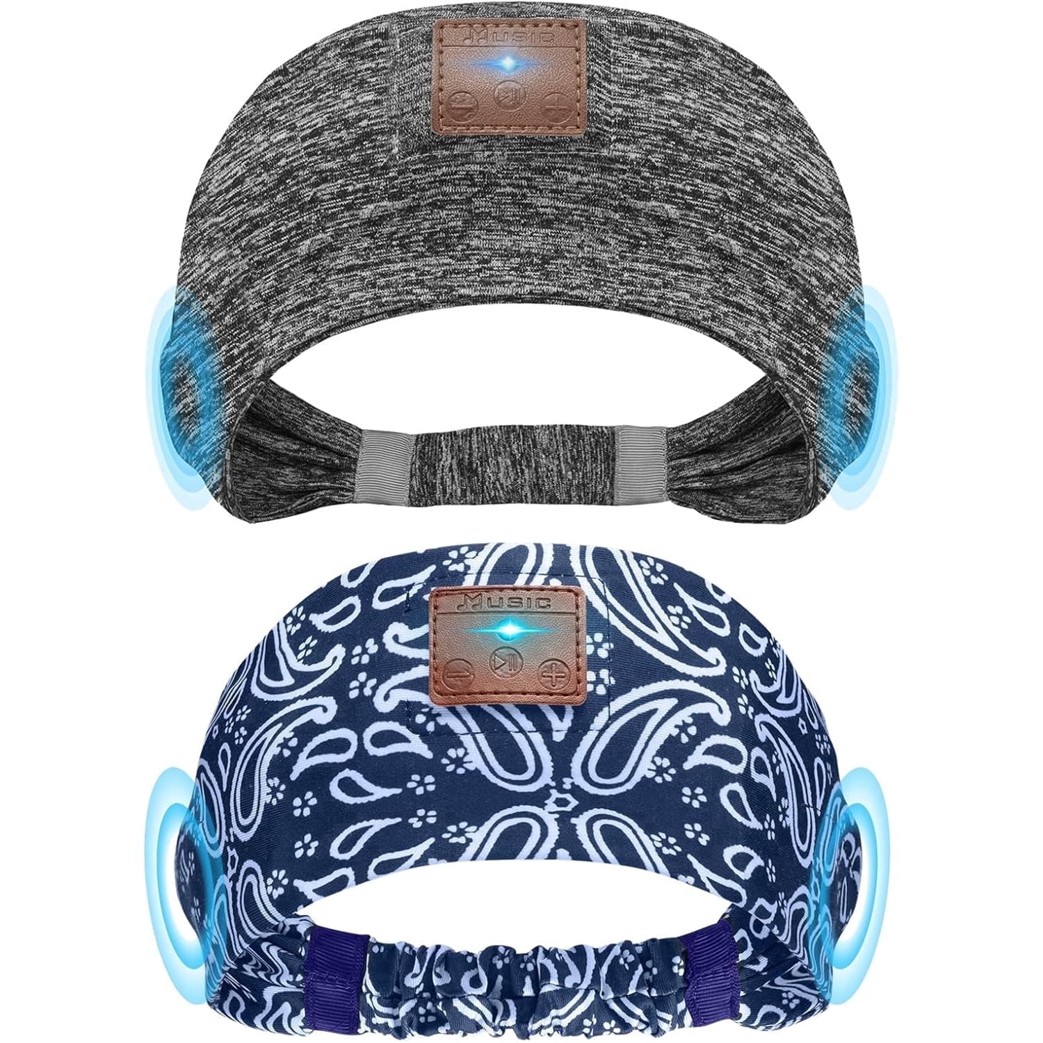 2-Pack Sleeping Headphones, Headband with Ultra-Thin HD Stereo Speaker, Bluetooth Headband Headsets for Sports, Workouts, Insomnia, Yoga, Air Travel, Meditation Gym
