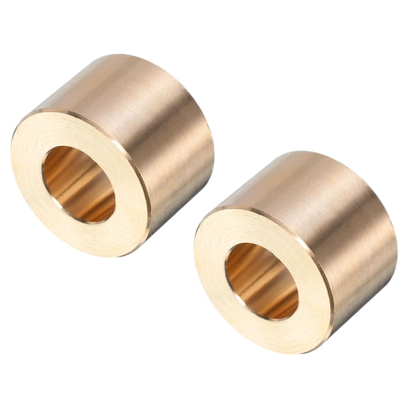 Uxcell 2 pack Sleeve Bearings 1/2" Bore x 1" OD x 11/16" Length, Self-Lubricating Brass Bushings