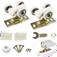2 Pack Sliding Pocket Door Hardware Top Hanger Rollers Wheels Assembly