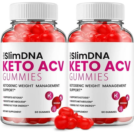 2 Pack Slim DNA ACV Keto Gummies Slim DNA ACV + Keto Advanced Keto Formula Plus Apple Cider Vinegar Keto Gummies Dietary Supplement B12 Beet Root Juice Men Women 120 Gummies